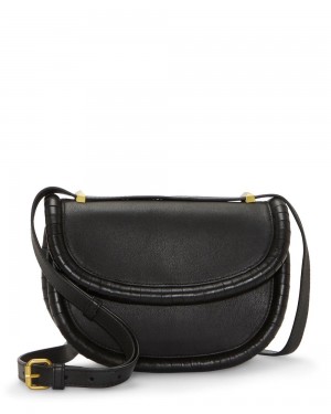 Dámské Crossbody Kabelka Vince Camuto Nesch Černé | 9421-RQEMP