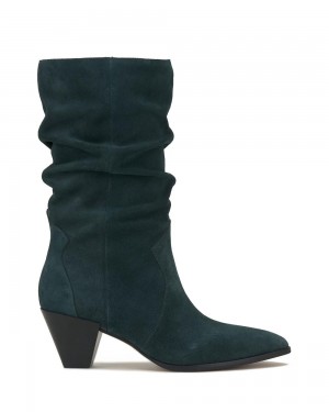 Dámské Nízké Kozačky Vince Camuto Sensenny Evergreen Suede | 0793-FJYCV