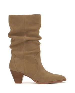 Dámské Nízké Kozačky Vince Camuto Sensenny New Tortilla Suede | 5310-IFBVY