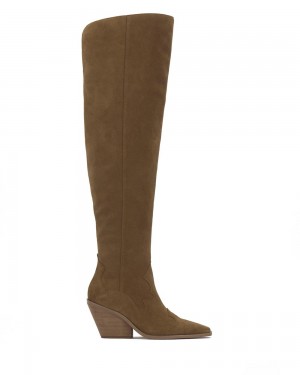 Dámské Over-The-Knee Boots Vince Camuto Shaharla Hnědé | 9230-ZVDIR