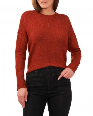 Dámské Svetr Vince Camuto Crewneck Červené | 6704-GENIQ