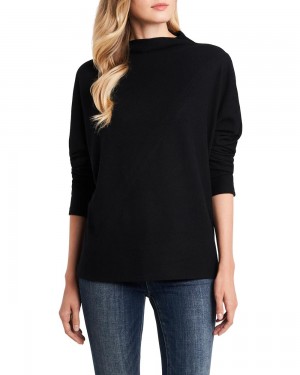 Dámské Topy Vince Camuto High-Neck Dolman Sleeve Černé | 3795-HFJQM