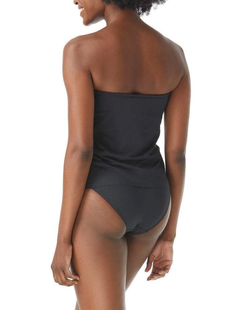 Dámské Bikiny Vince Camuto Draped Tankini Černé | 8069-NITAC