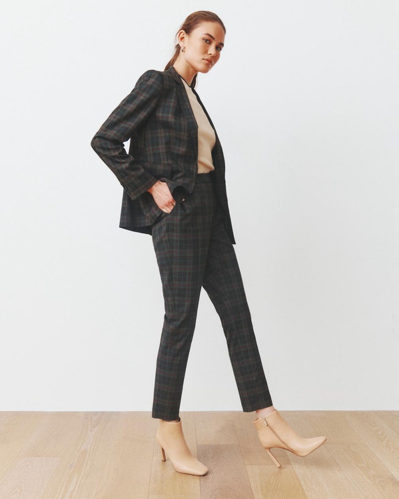 Dámské Blejzr Vince Camuto Plaid Černé | 6249-WODGF