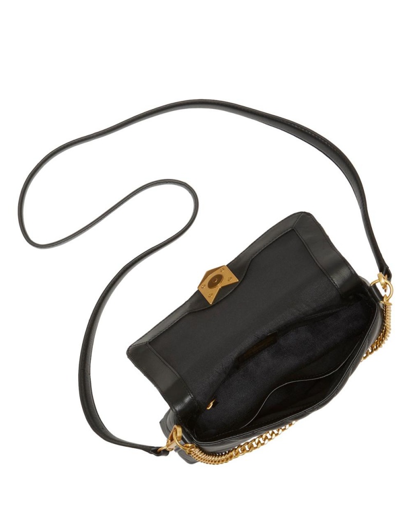 Dámské Crossbody Kabelka Vince Camuto Theon Flap Černé | 4836-ABRKP