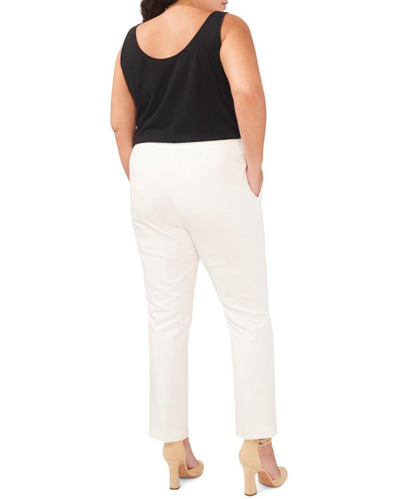 Dámské Kalhoty Vince Camuto Cropped (Plus Size) Bílé | 0847-LKGSI