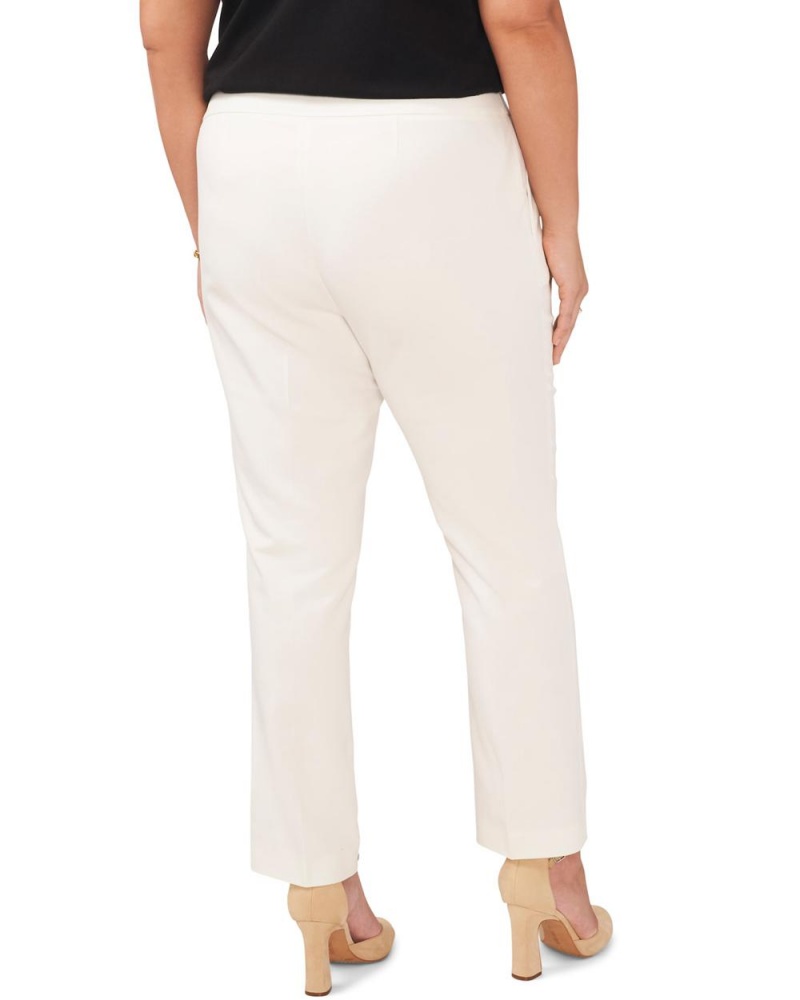 Dámské Kalhoty Vince Camuto Cropped (Plus Size) Bílé | 0847-LKGSI