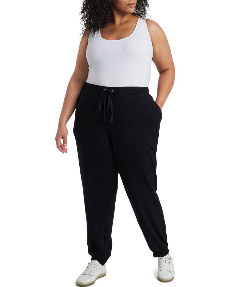 Dámské Kalhoty Vince Camuto Drawstring Jogger (Plus Size) Černé | 3256-KVTRN