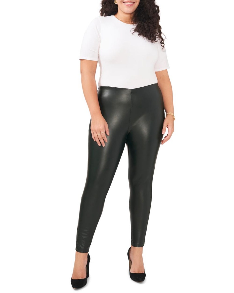 Dámské Kalhoty Vince Camuto Faux Læder Stretch (Plus Size) Zelene Tmavě | 5093-CYWHN