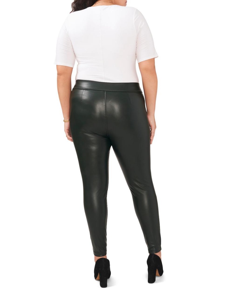 Dámské Kalhoty Vince Camuto Faux Læder Stretch (Plus Size) Zelene Tmavě | 5093-CYWHN