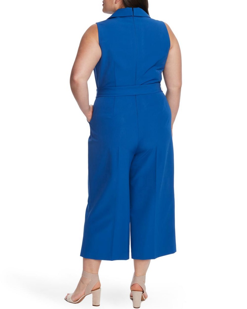 Dámské Kombinéza Vince Camuto Bez Rukávů Cropped (Plus Size) Blankyt | 8274-AWHCS