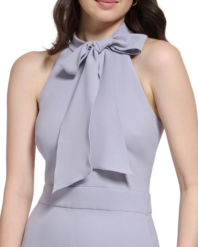 Dámské Kombinéza Vince Camuto Bow-Neck Šedé | 1589-FQPRM