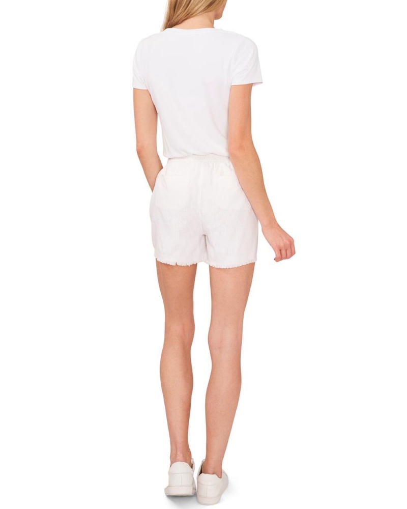 Dámské Kraťasy Vince Camuto Frayed-Hem Shorts Bílé | 4281-UCBDK