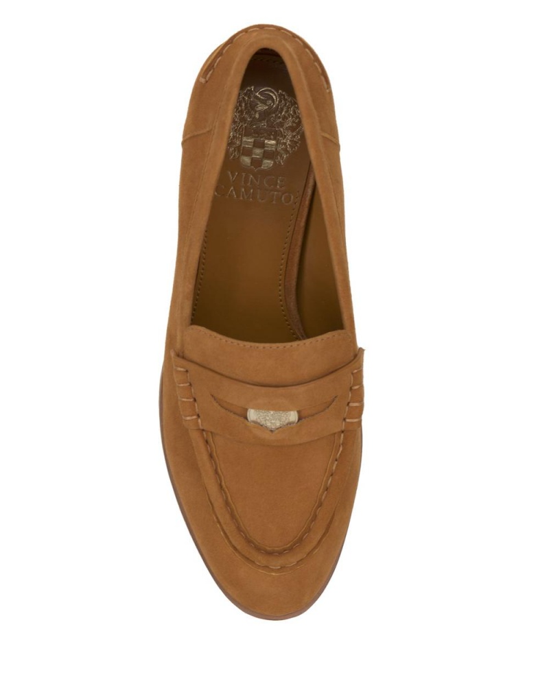 Dámské Loafers Vince Camuto Carissla Golden Rod Suede | 9712-LWYUF