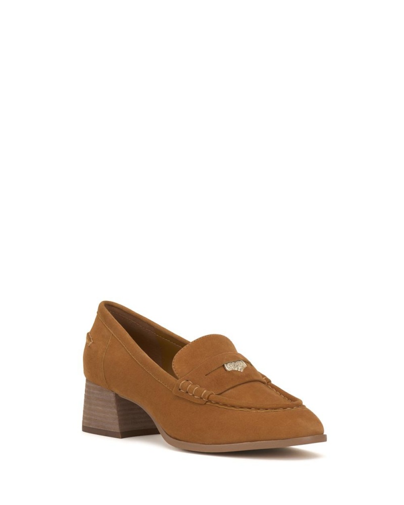 Dámské Loafers Vince Camuto Carissla Golden Rod Suede | 9712-LWYUF