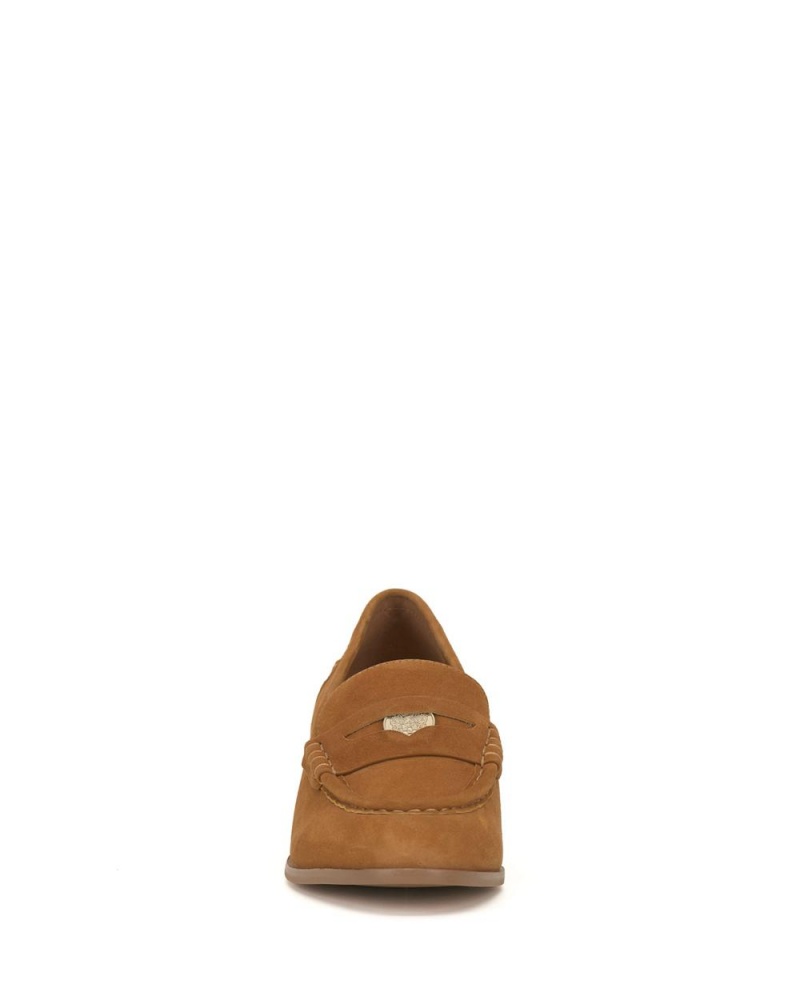 Dámské Loafers Vince Camuto Carissla Golden Rod Suede | 9712-LWYUF