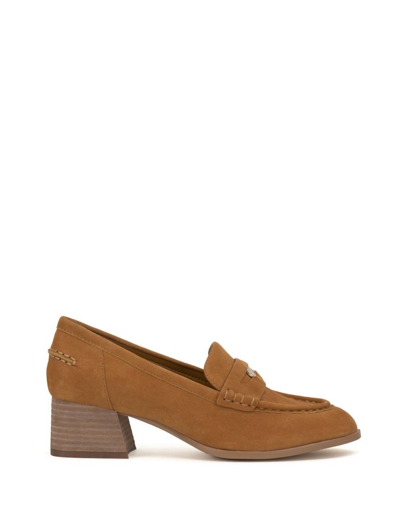 Dámské Loafers Vince Camuto Carissla Golden Rod Suede | 9712-LWYUF