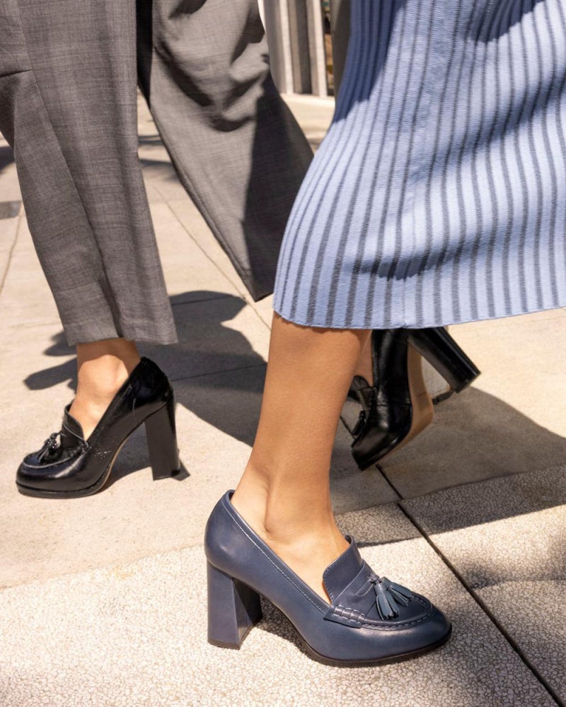 Dámské Loafers Vince Camuto Chelivia Černé | 7650-CKRVN