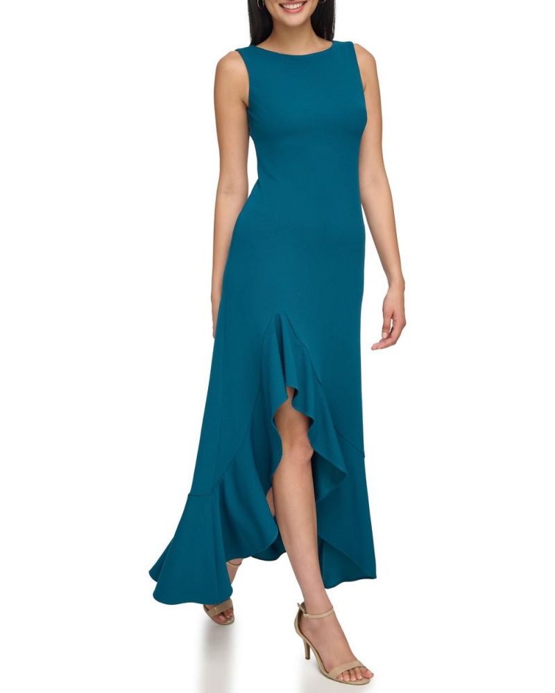 Dámské Maxi Šaty Vince Camuto Asymmetrical Ruffle-Hem Gown Blankyt | 0985-YCHTK