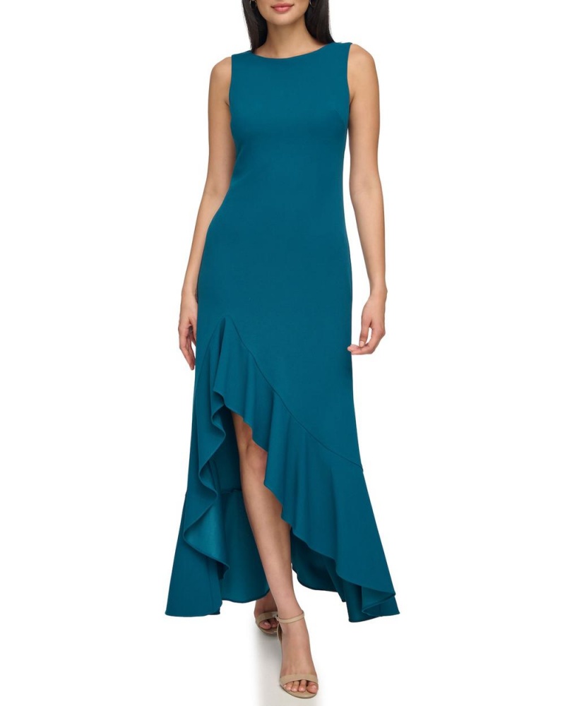 Dámské Maxi Šaty Vince Camuto Asymmetrical Ruffle-Hem Gown Blankyt | 0985-YCHTK