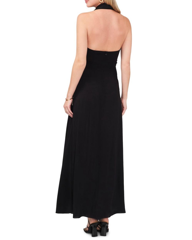 Dámské Maxi Šaty Vince Camuto Collared Halter Černé | 3548-XYMQE