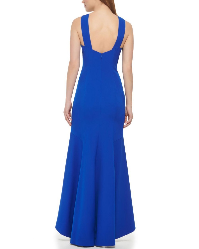 Dámské Maxi Šaty Vince Camuto Fluted-Hem Gown Blankyt | 6127-ASHYJ