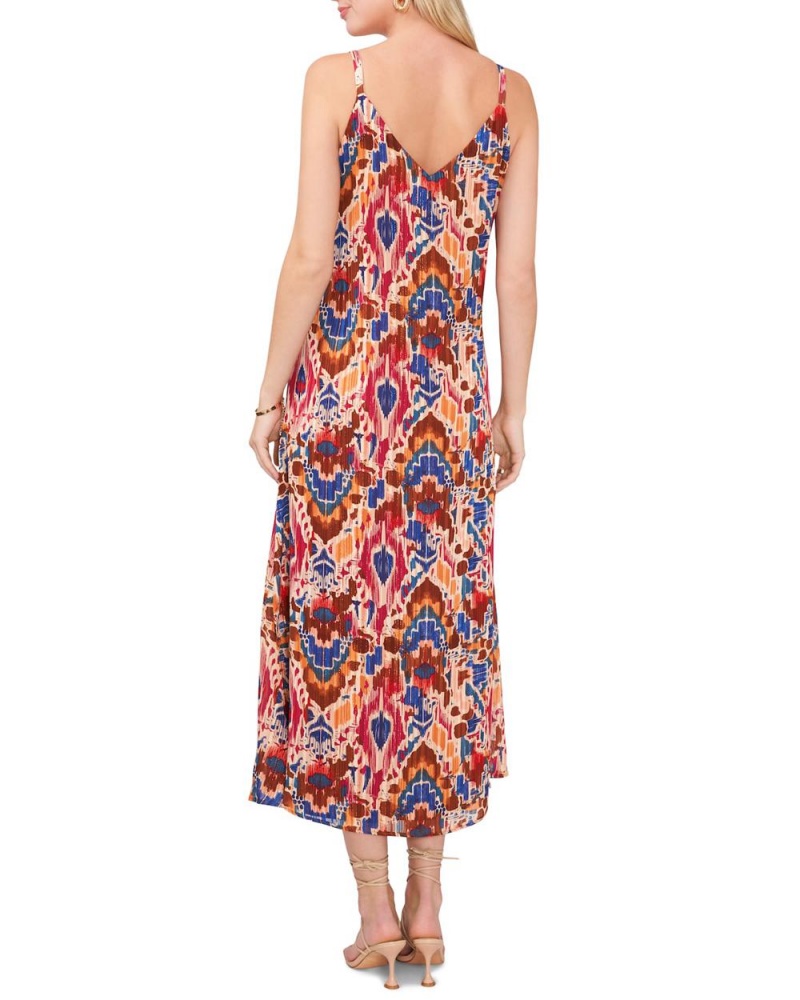 Dámské Maxi Šaty Vince Camuto Printed Tank Červené | 5384-NUYCF