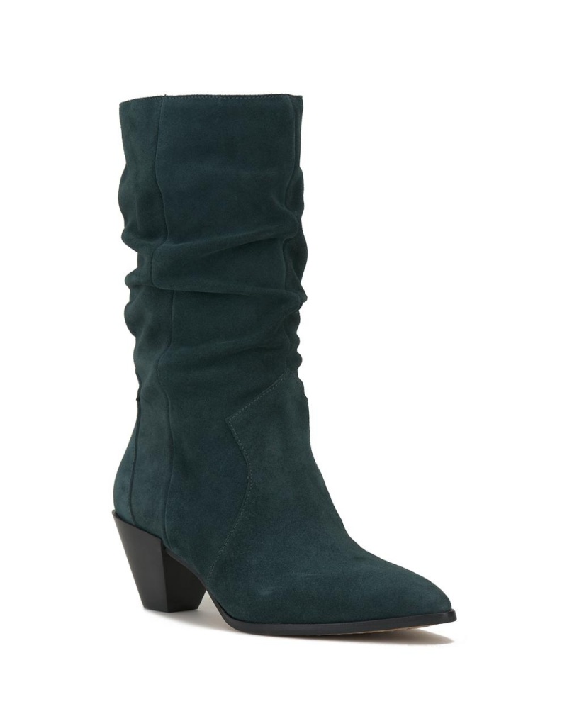 Dámské Nízké Kozačky Vince Camuto Sensenny Evergreen Suede | 0793-FJYCV