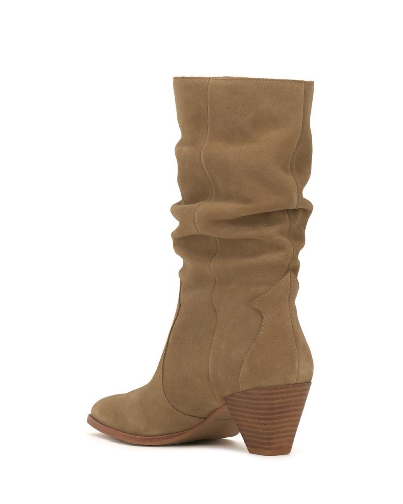 Dámské Nízké Kozačky Vince Camuto Sensenny New Tortilla Suede | 5310-IFBVY