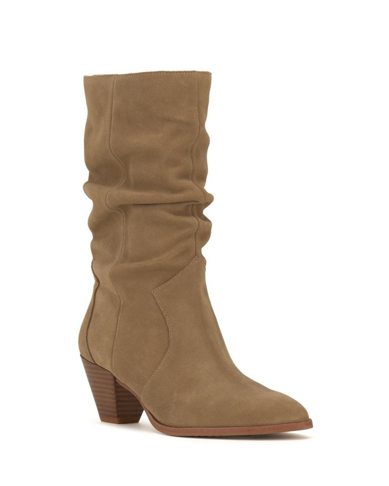 Dámské Nízké Kozačky Vince Camuto Sensenny New Tortilla Suede | 5310-IFBVY