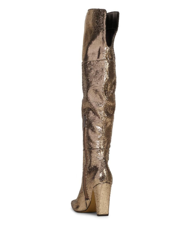 Dámské Over-The-Knee Boots Vince Camuto Minnada Zlaté | 8635-LGWPI