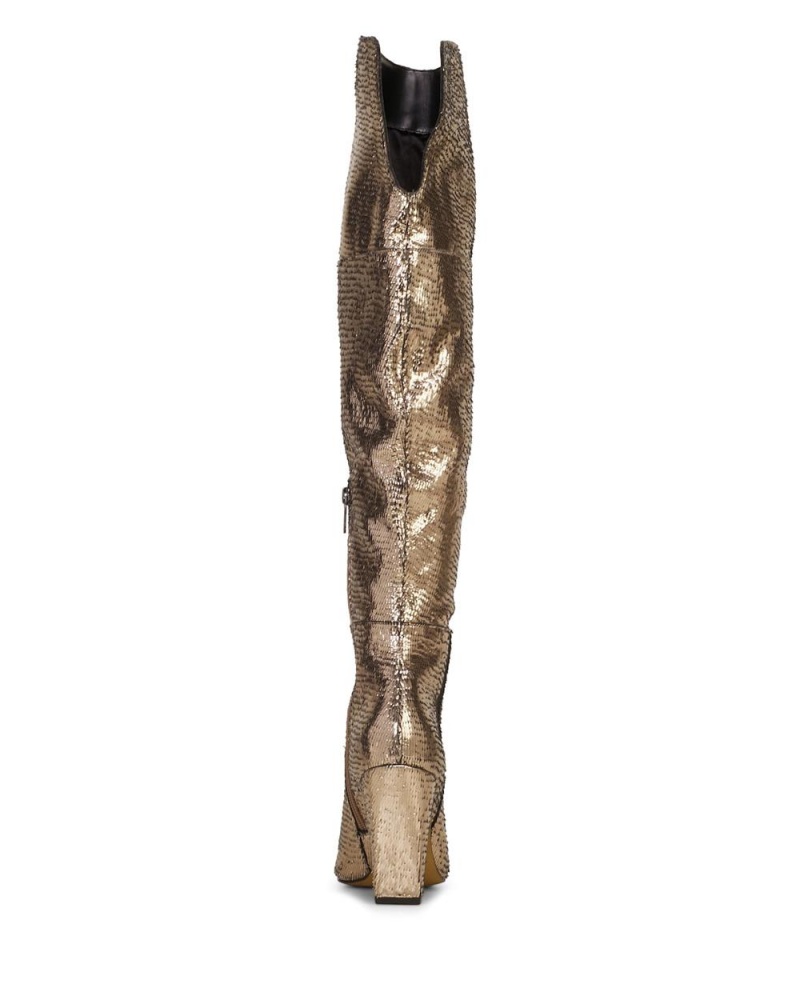 Dámské Over-The-Knee Boots Vince Camuto Minnada Zlaté | 8635-LGWPI