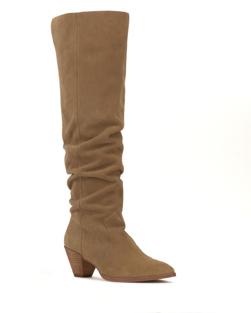 Dámské Over-The-Knee Boots Vince Camuto Sewinny New Tortilla Suede | 2086-CRHNB