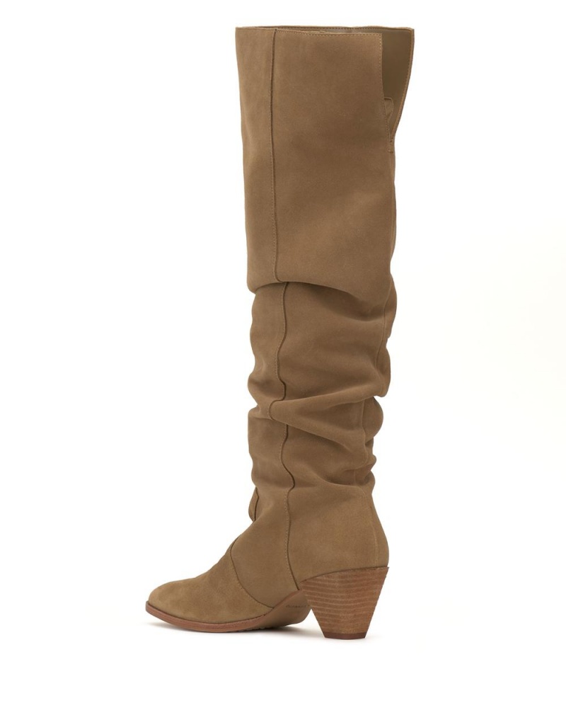 Dámské Over-The-Knee Boots Vince Camuto Sewinny New Tortilla Suede | 2086-CRHNB