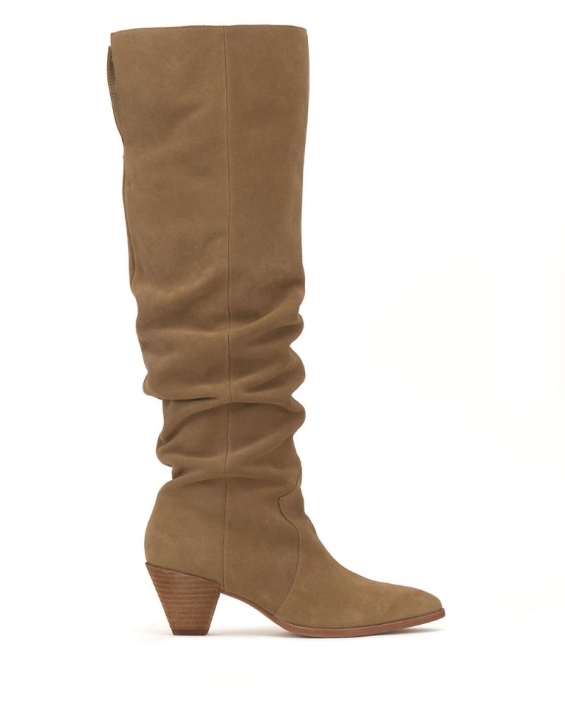 Dámské Over-The-Knee Boots Vince Camuto Sewinny New Tortilla Suede | 2086-CRHNB