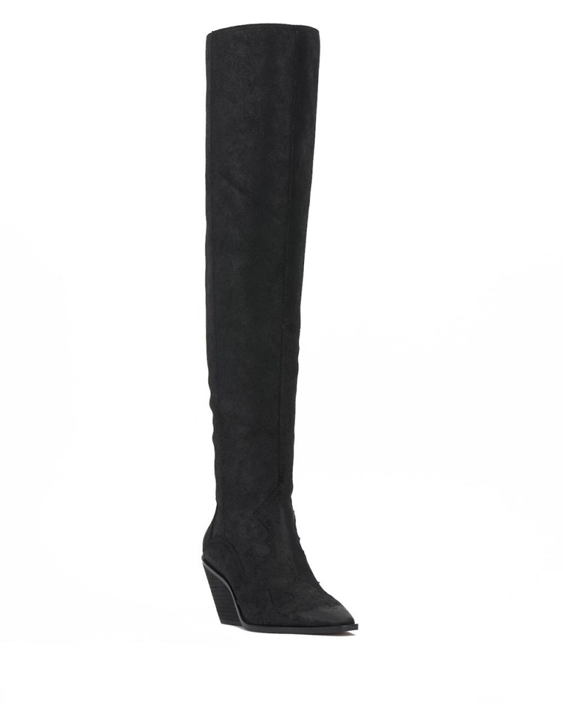 Dámské Over-The-Knee Boots Vince Camuto Shaharla Černé | 2146-EHUCS