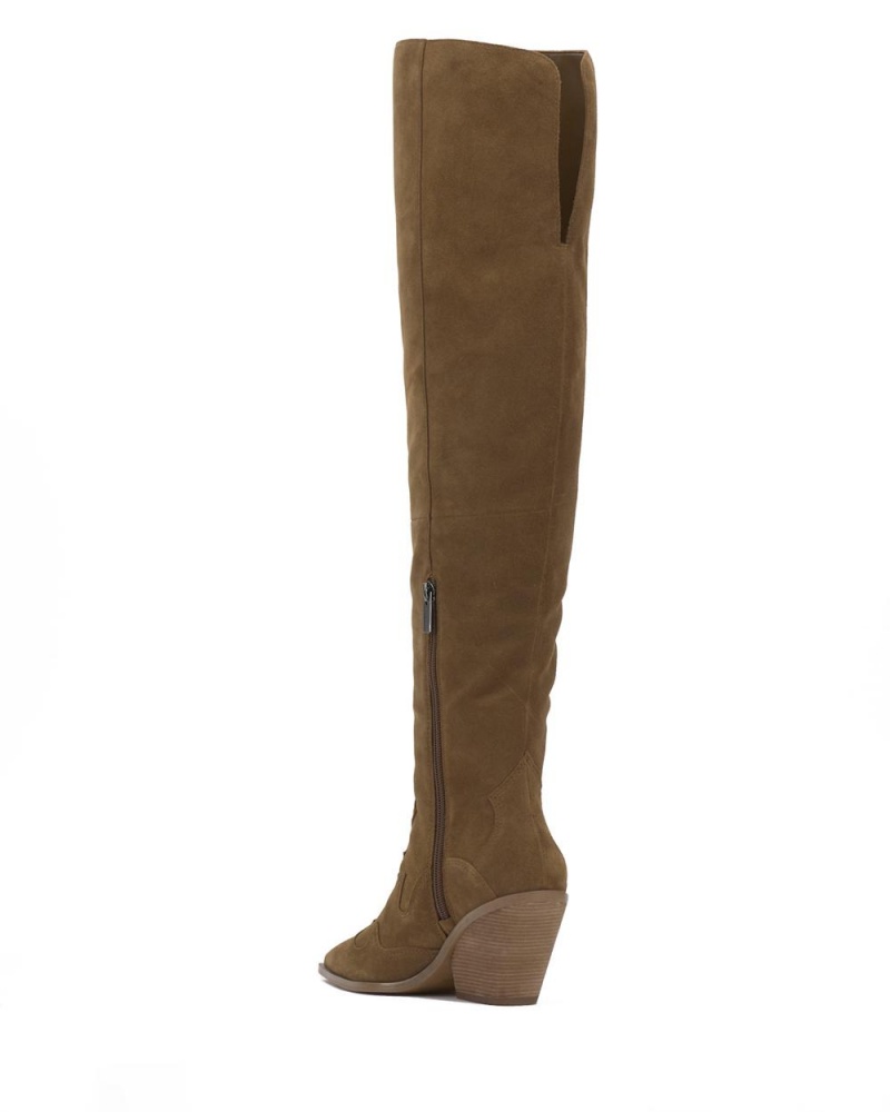 Dámské Over-The-Knee Boots Vince Camuto Shaharla Hnědé | 9230-ZVDIR