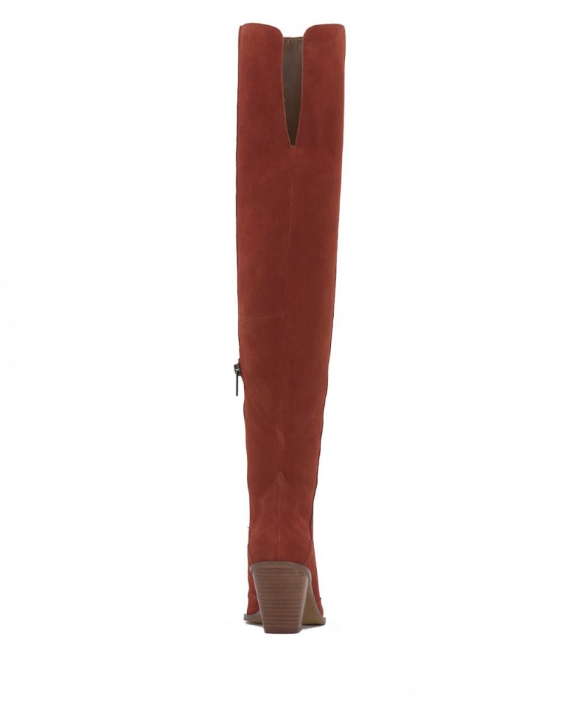 Dámské Over-The-Knee Boots Vince Camuto Shaharla Široké-Calf Vínové | 2180-IUECP