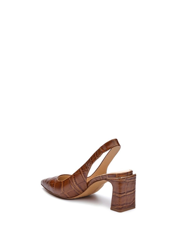 Dámské Podpatky Vince Camuto Hamden Slingback Hnědé | 6704-OTQPG