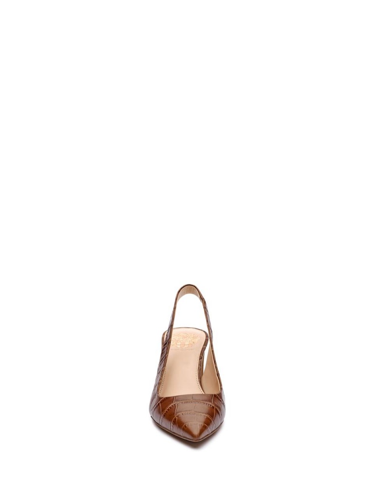 Dámské Podpatky Vince Camuto Hamden Slingback Hnědé | 6704-OTQPG