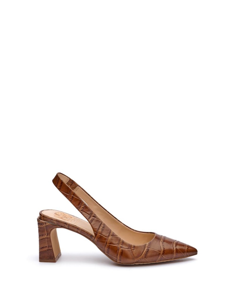 Dámské Podpatky Vince Camuto Hamden Slingback Hnědé | 6704-OTQPG