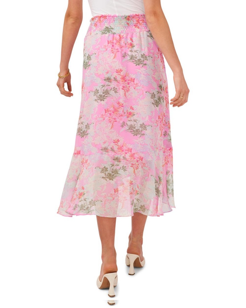 Dámské Sukně Vince Camuto Floral-Print Faux-Wrap Midi Zelene | 7251-GSFVB