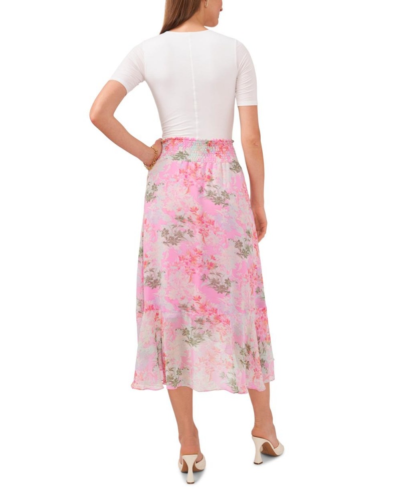 Dámské Sukně Vince Camuto Floral-Print Faux-Wrap Midi Zelene | 7251-GSFVB