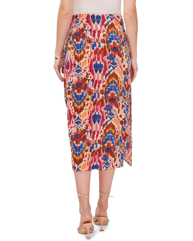 Dámské Sukně Vince Camuto Printed Tie-Front Midi Červené | 9856-WAYVM