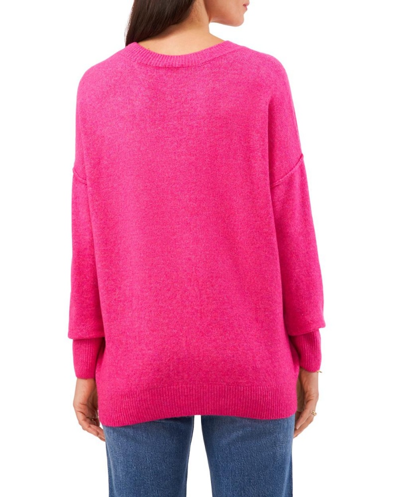 Dámské Svetr Vince Camuto Crewneck Fialové | 3708-GLHRJ