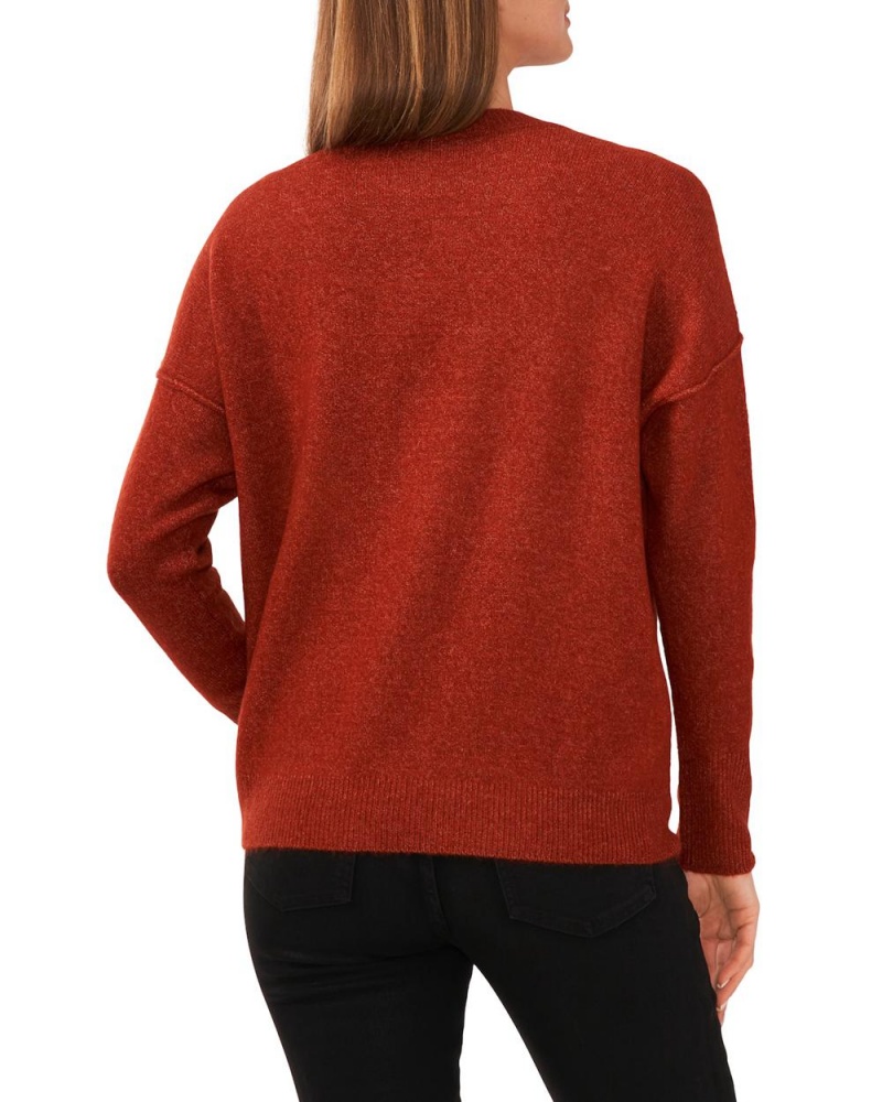 Dámské Svetr Vince Camuto Crewneck Červené | 6704-GENIQ